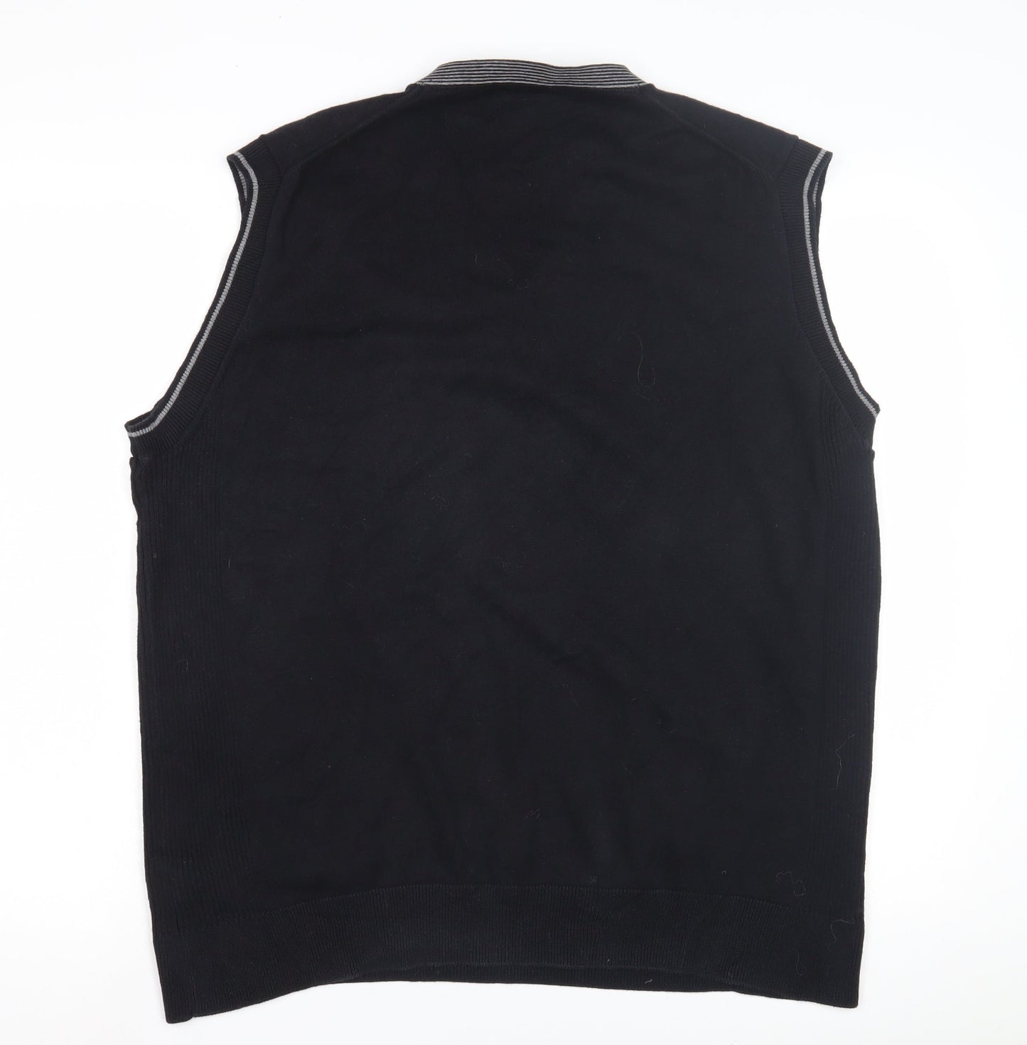 Unlisted by Kenneth Cole Men's XL Black Vest Jumper