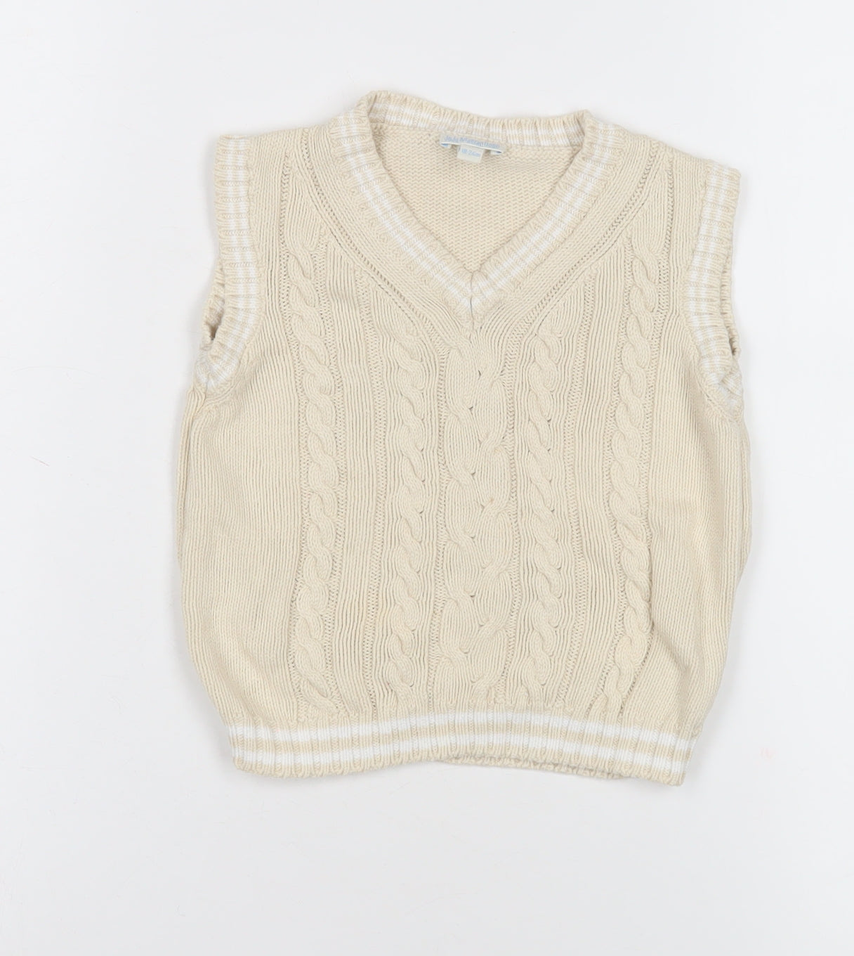 JoJo Maman Bébé Beige Unisex Baby Vest 18-24 Months