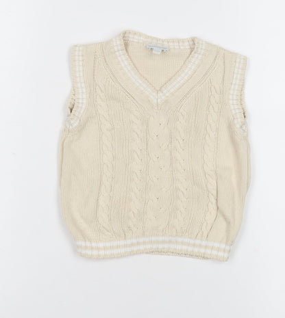 JoJo Maman Bébé Beige Unisex Baby Vest 18-24 Months