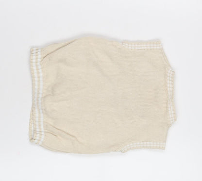 JoJo Maman Bébé Beige Unisex Baby Vest 18-24 Months