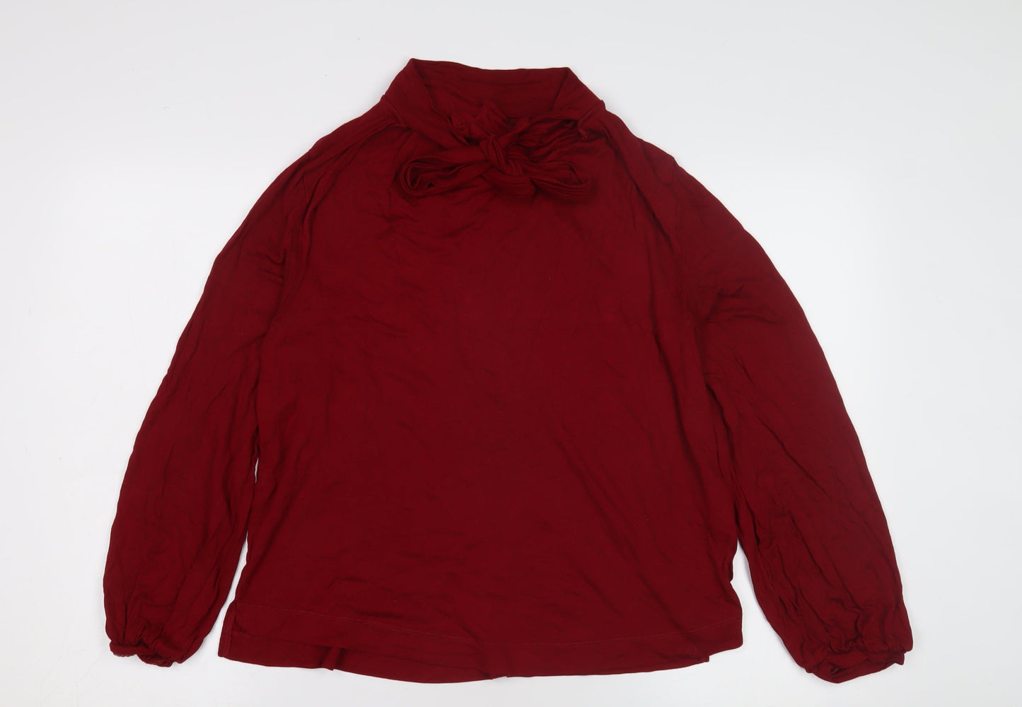 Esprit Women's Red High Neck Long Sleeve Top XL