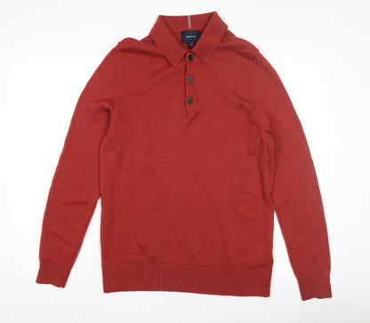 White Stuff Men's Red Wool Pullover Jumper - L