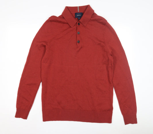White Stuff Men's Red Wool Pullover Jumper - L