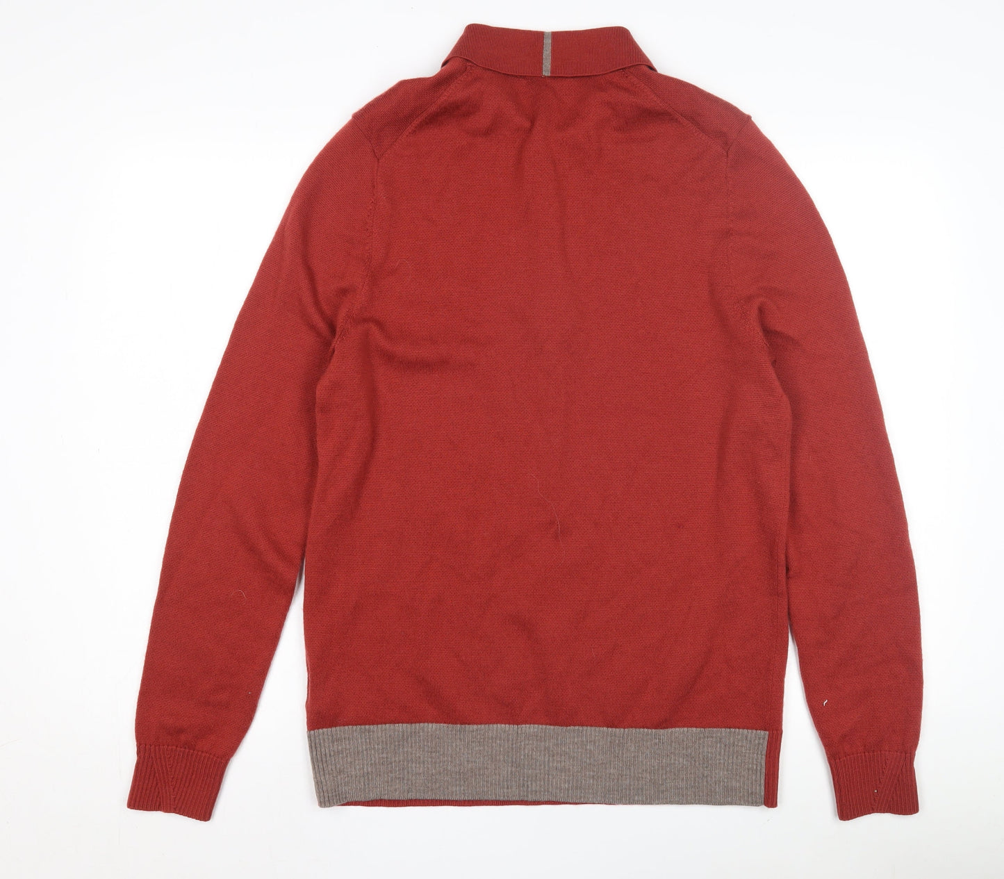 White Stuff Men's Red Wool Pullover Jumper - L