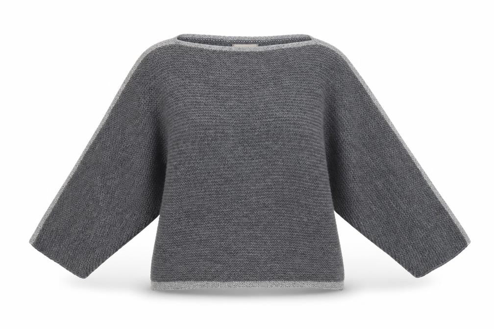 Womens UK Size S Carina Ricci Grey Pullover Jumper