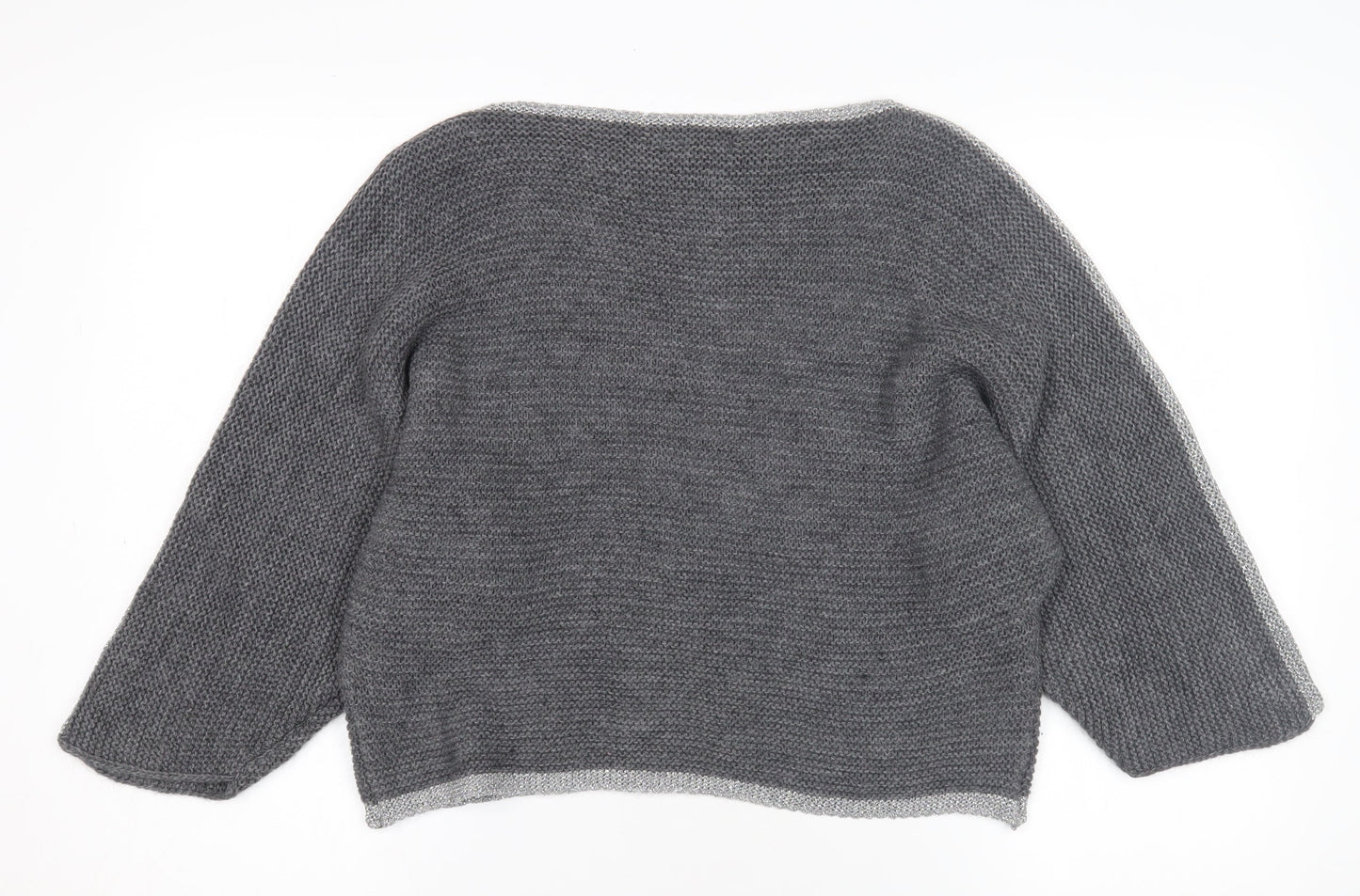 Womens UK Size S Carina Ricci Grey Pullover Jumper