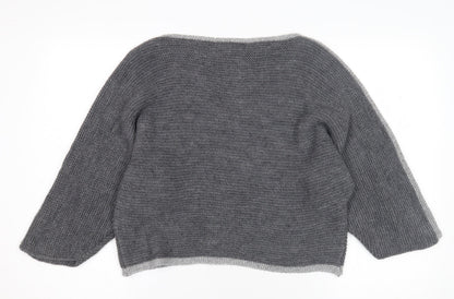 Womens UK Size S Carina Ricci Grey Pullover Jumper