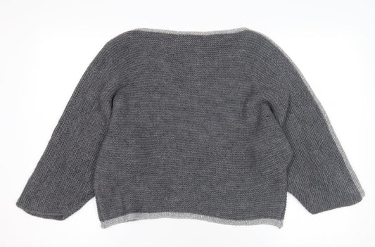 Carina Ricci Women's Grey Pullover Jumper Size S