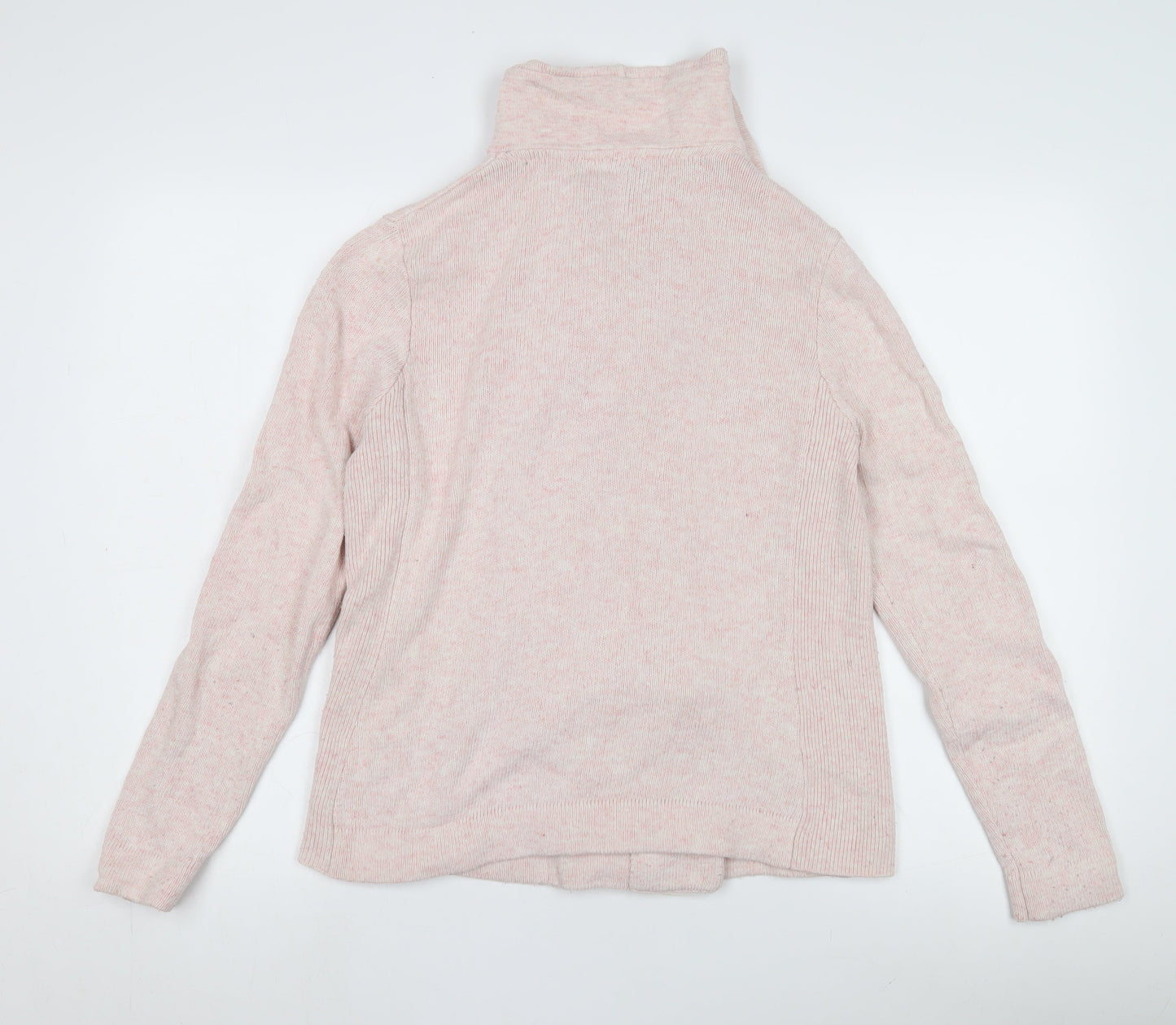 Womens UK Size M Viyella Pink Full Zip Jumper