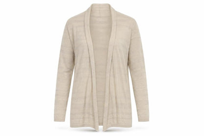 Isle Women's Beige Open Front Cardigan, Size S, Viscose Blend