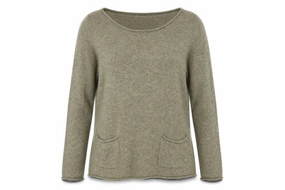 Womens UK Size 10 Unknown Green Pullover Jumper