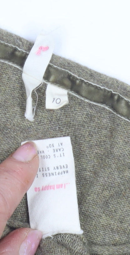 Womens UK Size 10 Unknown Green Pullover Jumper