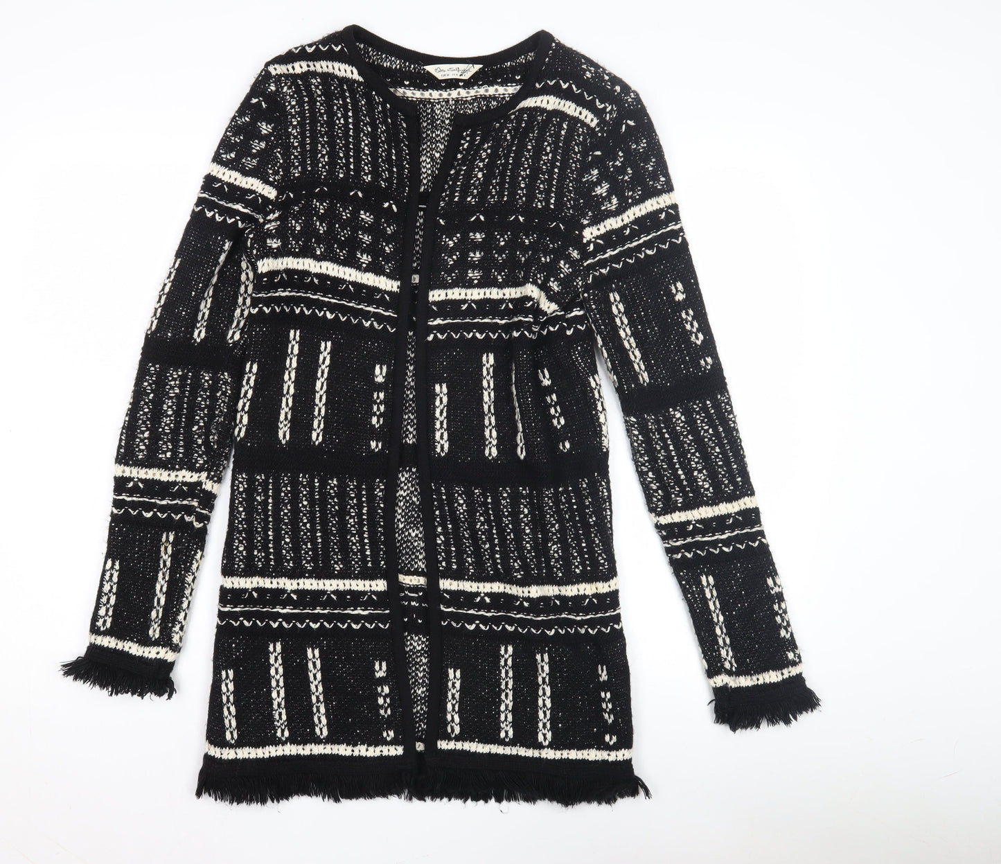 Womens UK Size 8 Miss Selfridge Black Cardigan Jumper