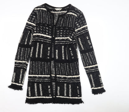 Womens UK Size 8 Miss Selfridge Black Cardigan Jumper