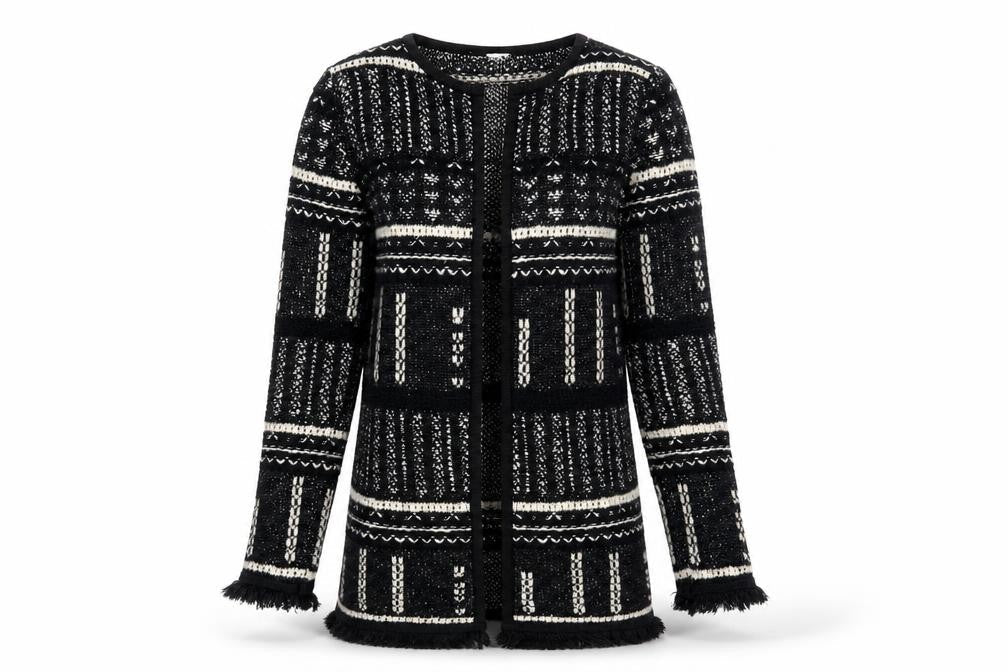 Womens UK Size 8 Miss Selfridge Black Cardigan Jumper
