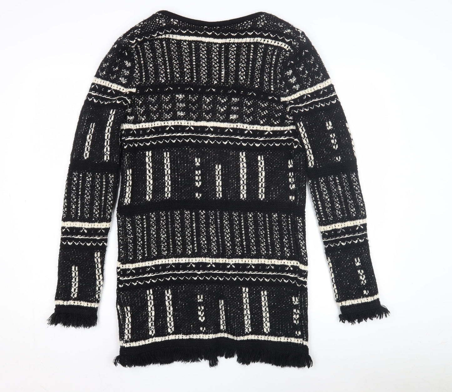 Womens UK Size 8 Miss Selfridge Black Cardigan Jumper