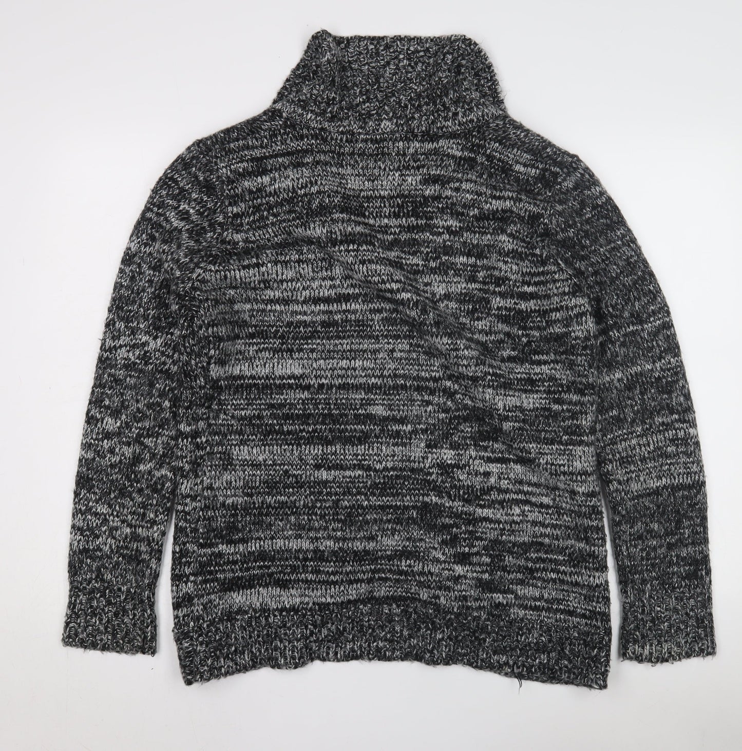 Heart & Soul Men's Black Cardigan, Medium, Acrylic Blend