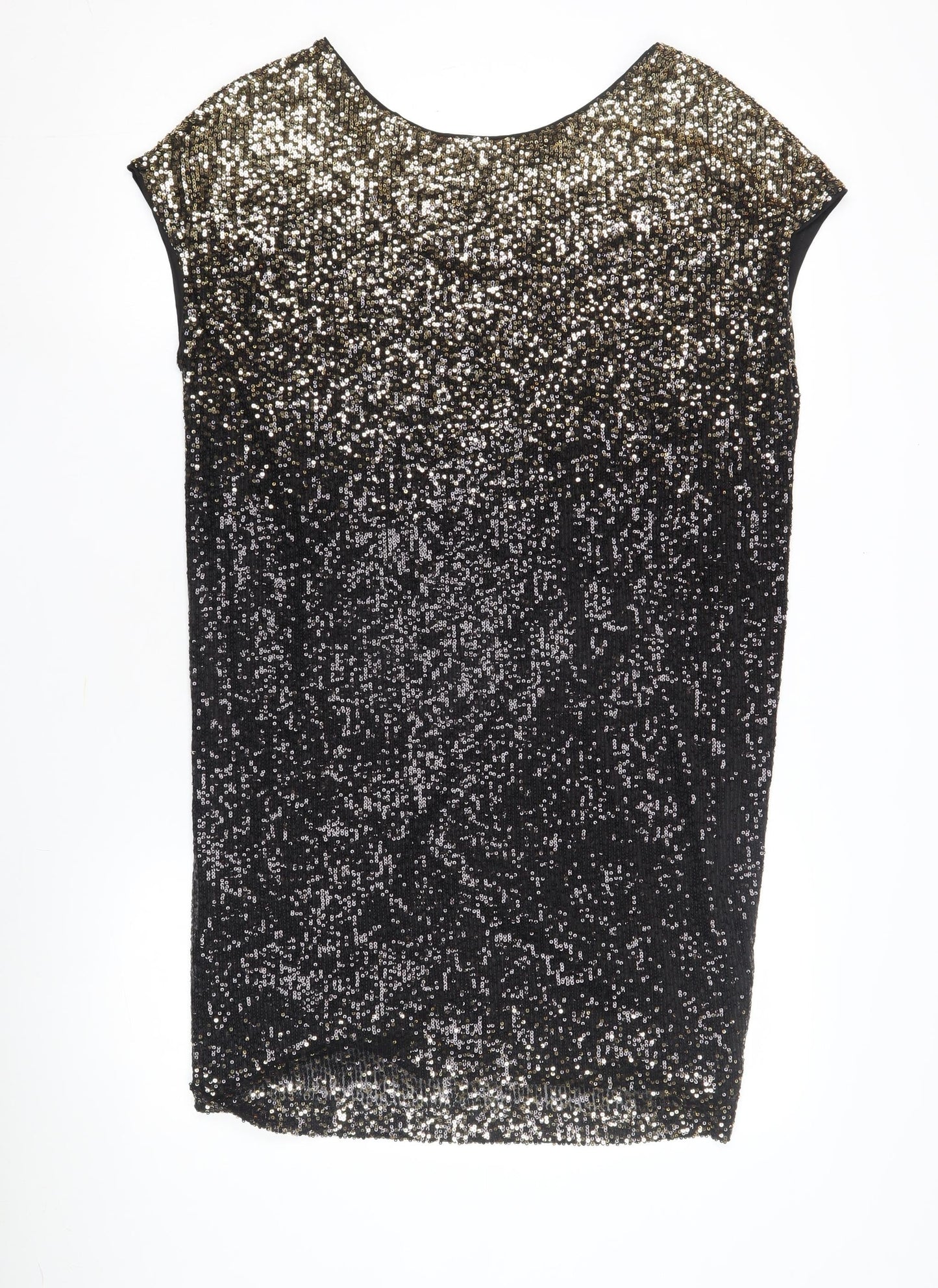 Next Women's Black Sequin Party Dress Size 12