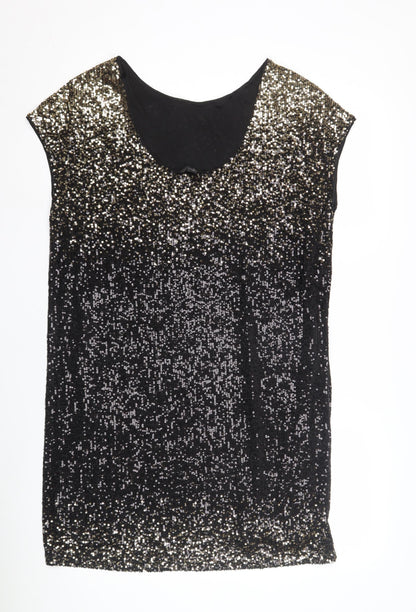 Next Women's Black Sequin Party Dress Size 12