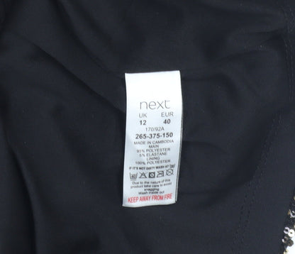 Next Women's Black Sequin Party Dress Size 12