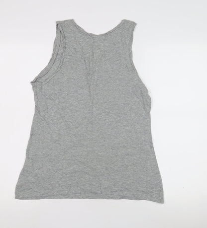 Gap Women's Grey Tank Top M - Casual Sleeveless Cotton