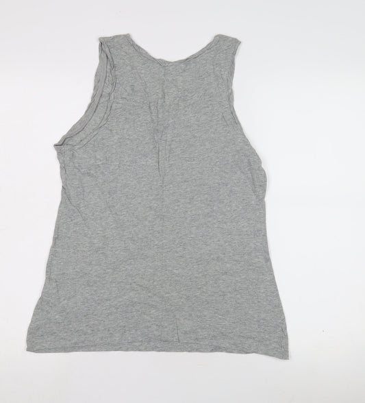 Gap Women's Grey Tank Top M - Casual Sleeveless Cotton