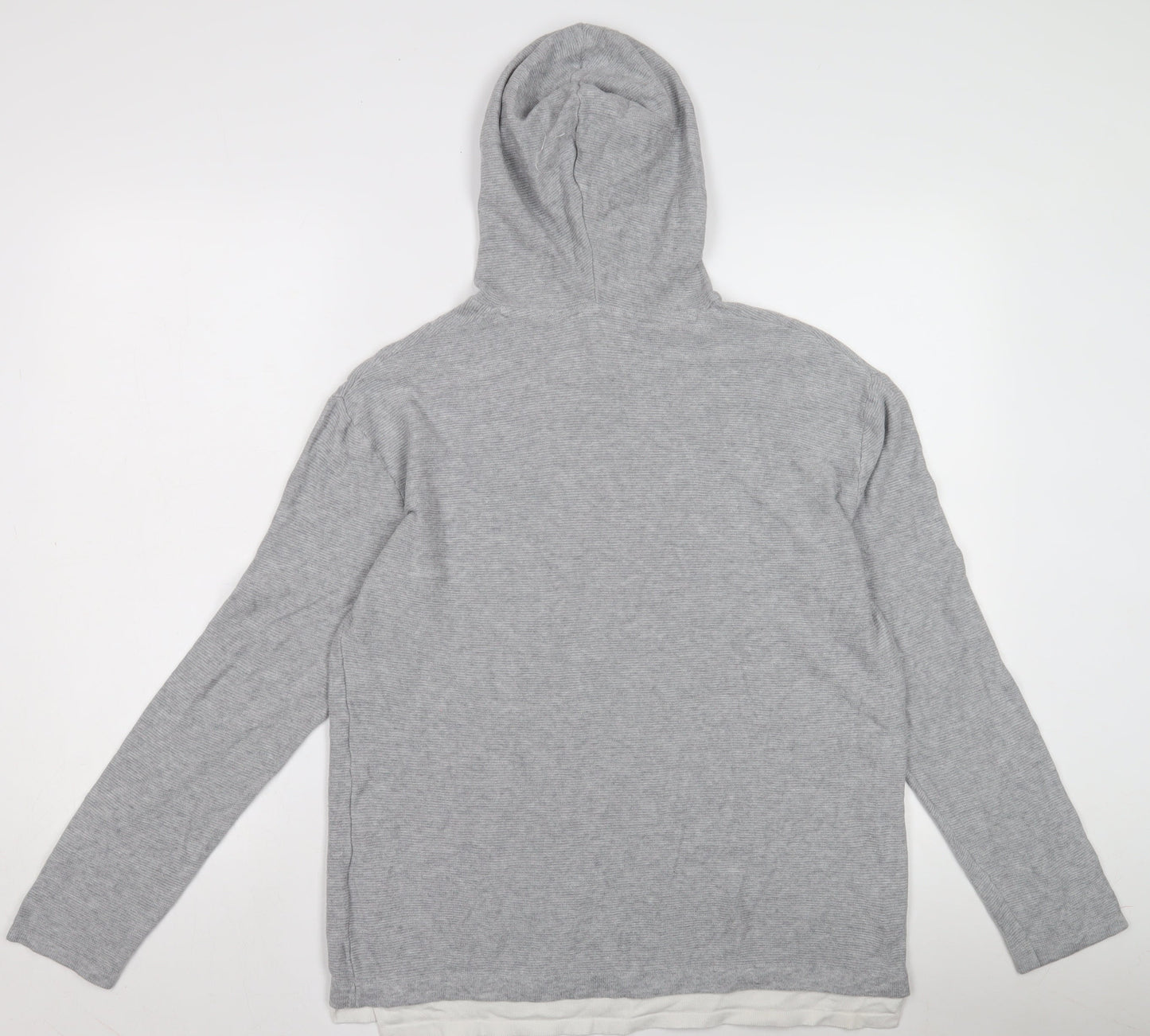 H&M Teens Grey Pullover Hoodie, Size 14, Casual Wear