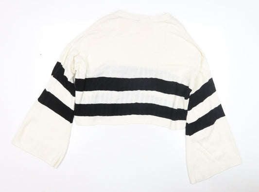boohoo Women's Striped Pullover Jumper, Size UK 10