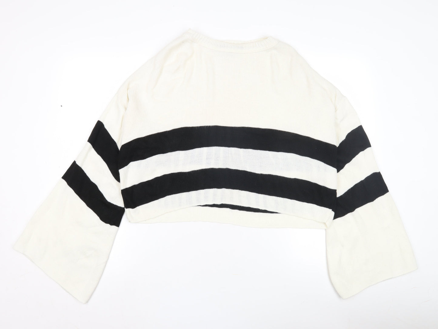 boohoo Women's Striped Pullover Jumper, Size UK 10