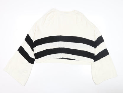 boohoo Women's Striped Pullover Jumper, Size UK 10