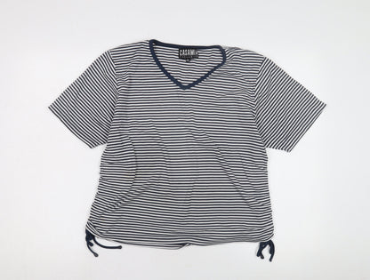 Womens UK Size M CASAMIA Blue Basic T-Shirt