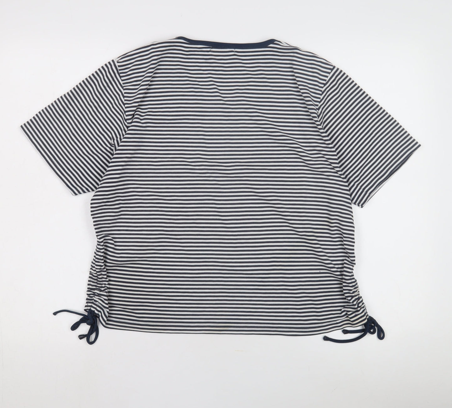 Womens UK Size M CASAMIA Blue Basic T-Shirt