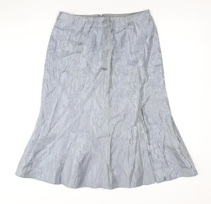 Jacques Vert Women's Grey Midi Trumpet Skirt Size 12