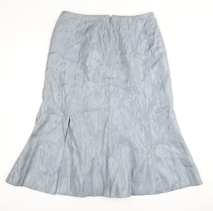 Jacques Vert Women's Grey Midi Trumpet Skirt Size 12
