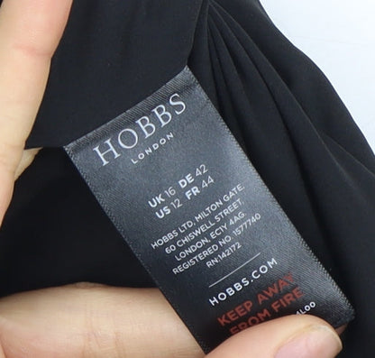 Hobbs Women's Black Grey Sheath Dress Size 16