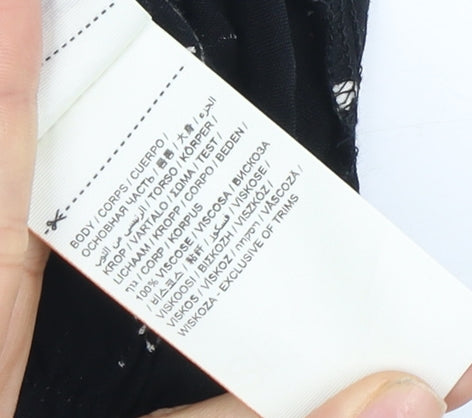 Superdry Women's Black Lace Jumpsuit M