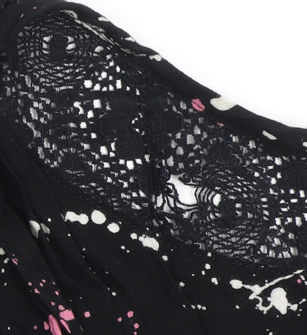 Superdry Women's Black Lace Jumpsuit M