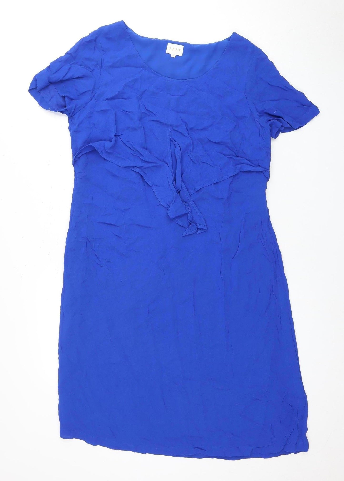 EAST Womens Blue Dress Size 14 Viscose