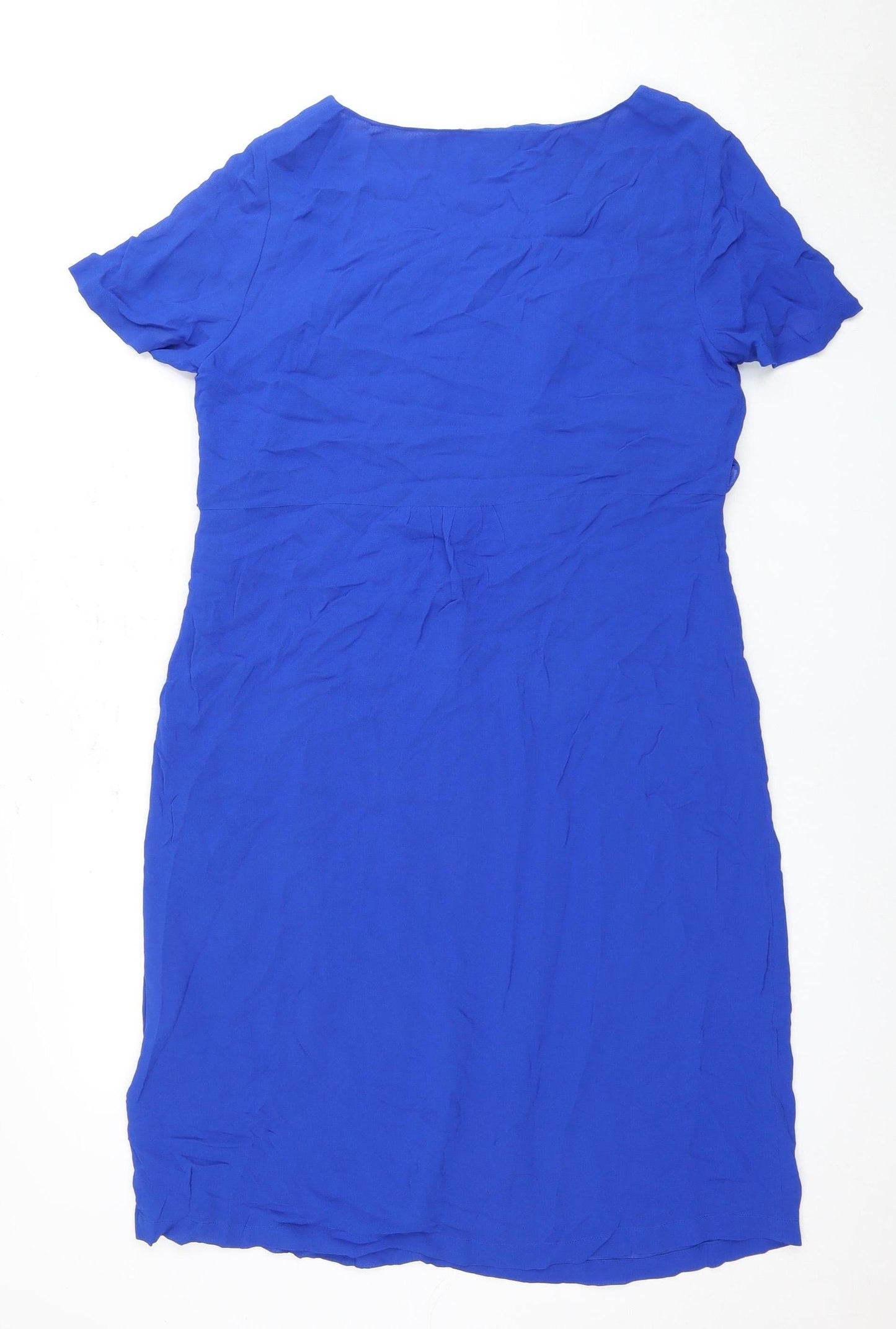 EAST Womens Blue Dress Size 14 Viscose