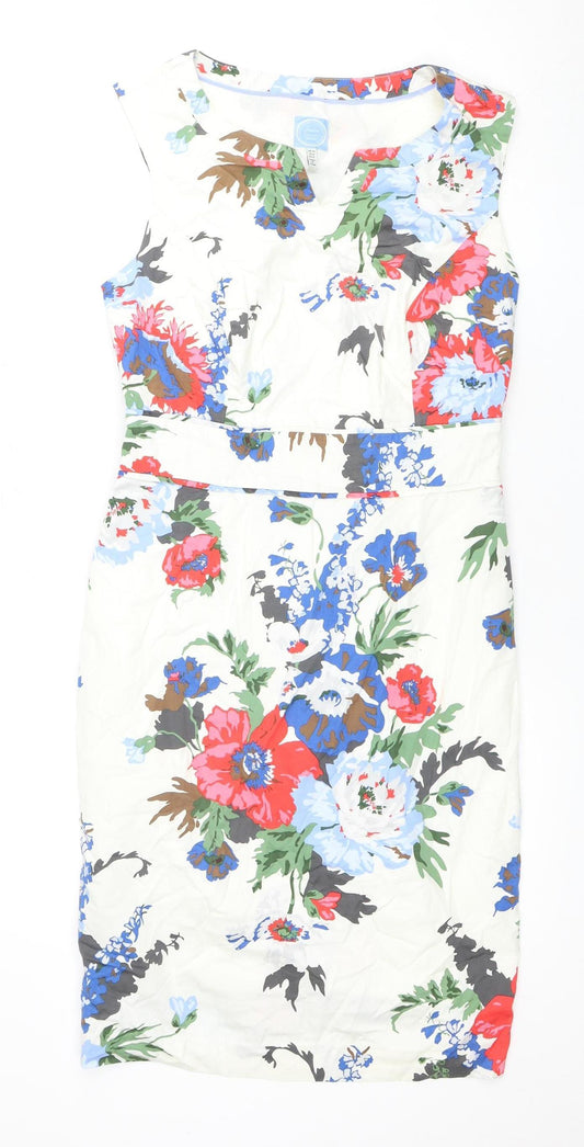Joules Women's Multicoloured Floral Dress Size 10