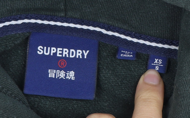 Superdry Men's Green Pullover Hoodie XS