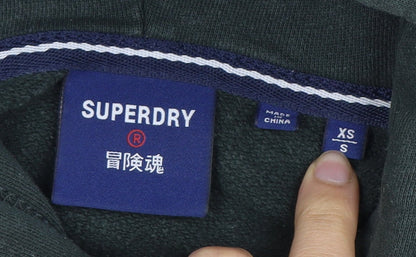 Superdry Men's Green Pullover Hoodie XS