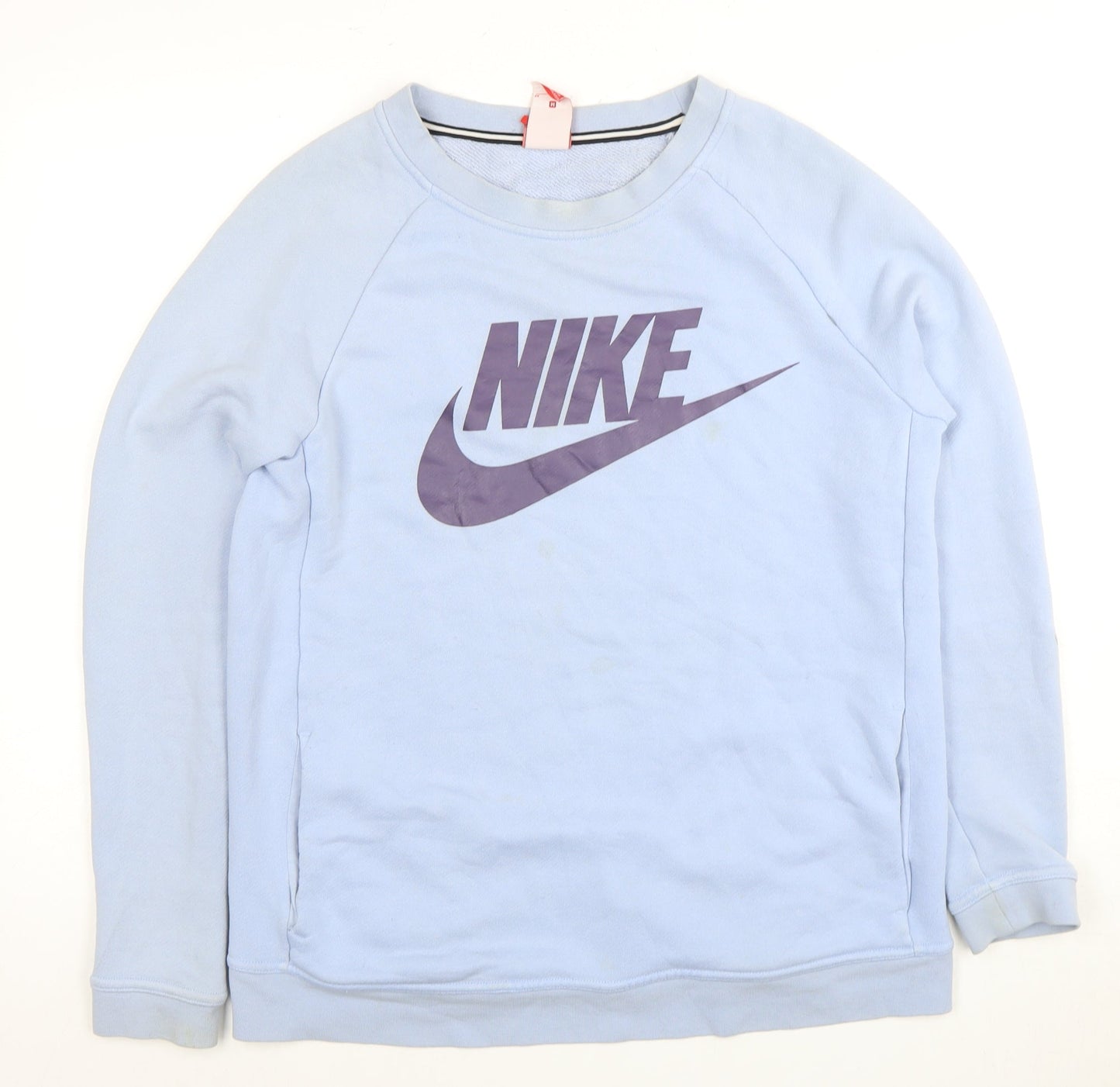 Mens UK Size M Nike Blue Pullover Sweatshirt