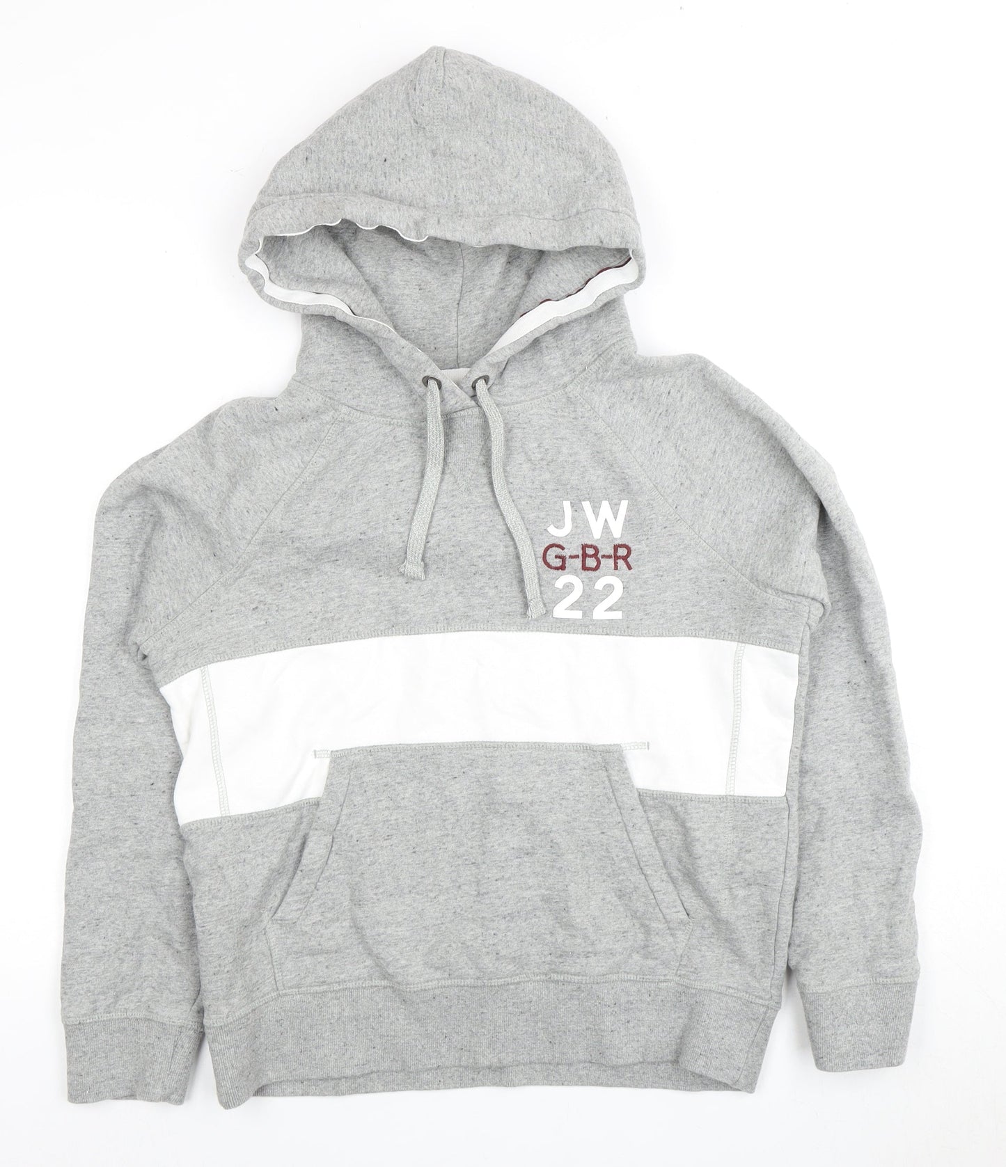 Mens UK Size L Jack Wills Grey Pullover Hoodie