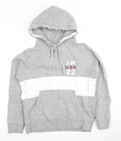 Mens UK Size L Jack Wills Grey Pullover Hoodie