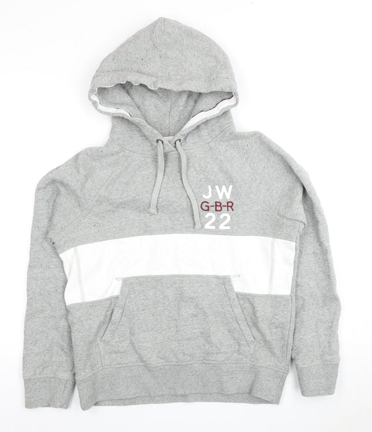 Mens UK Size L Jack Wills Grey Pullover Hoodie