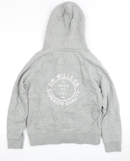 Mens UK Size L Jack Wills Grey Pullover Hoodie