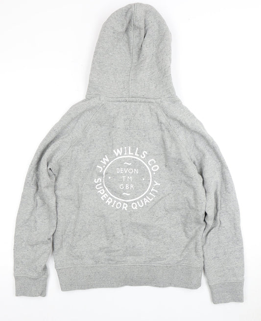 Mens UK Size L Jack Wills Grey Pullover Hoodie