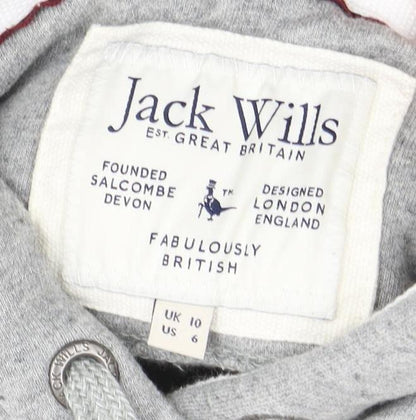 Mens UK Size L Jack Wills Grey Pullover Hoodie