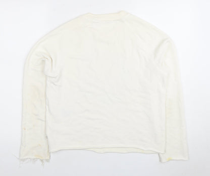 Levi Strauss Women's Ivory Pullover Sweatshirt, Medium